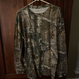 Magellan Outdoors Men's Woodland Camo Long Sleeve Tee
